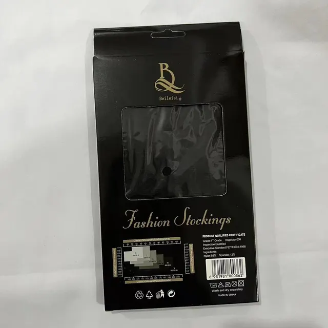 Back Vertical Line Long Tube Tail Boots Stockings For Women Black Socks Black Line Boxed - Shop at LoveMi