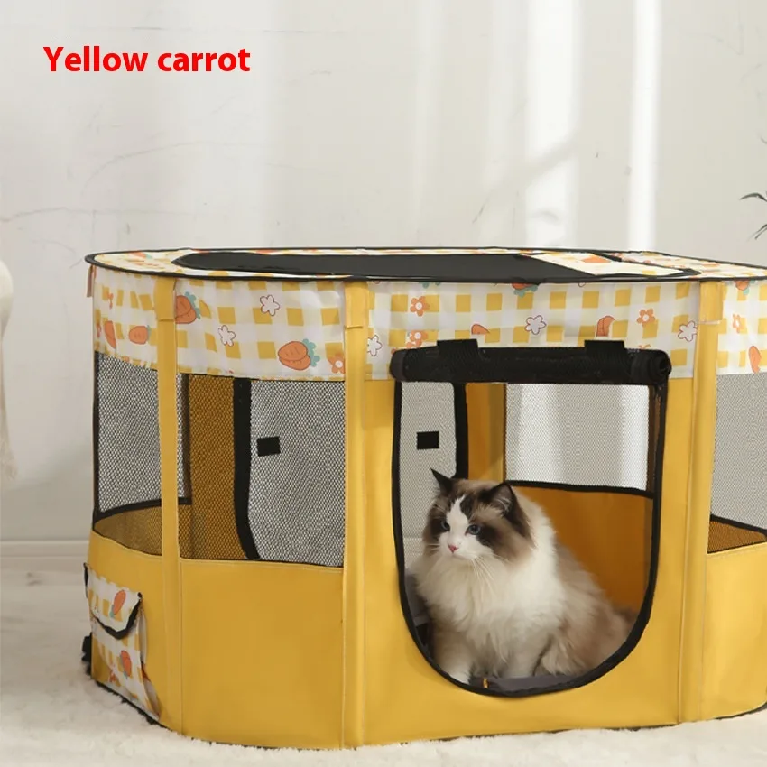 Cat Delivery Room Breathable Pet Tent Yellow Carrot - Shop at LoveMi