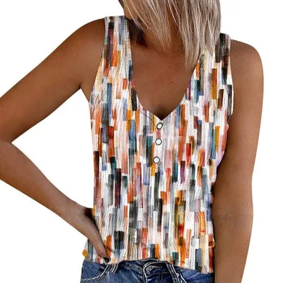 Fashionable 3D Digital Printed Camisole Vest Nbx14 Hj1103 3Xl - Shop at LoveMi