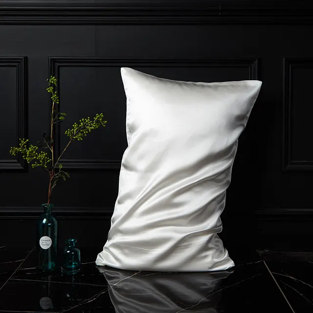 Double sided Slip Silk Envelope Pillow Case Magnolia White - Shop at LoveMi