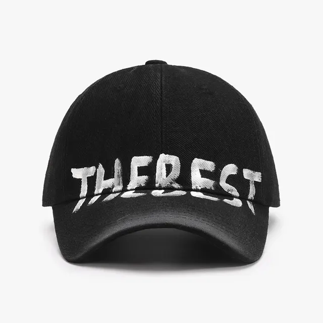 Letter Graffiti Curved Brim Soft Top Baseball Cap Adjustable - Shop at LoveMi