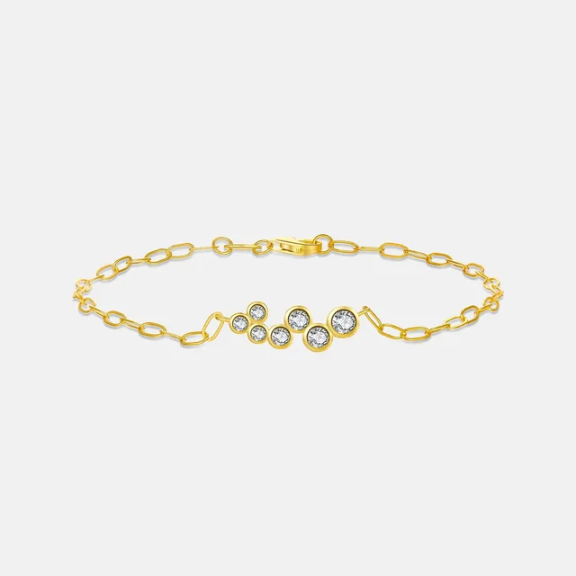 Retro Diamonds Necklace Bracelet For Women 18K Gold Bracelet - Shop at LoveMi