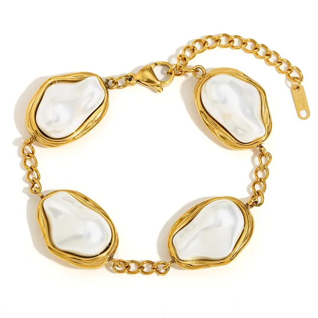Fashion Minority Design Bracelet Stainless Steel Gold - Shop at LoveMi