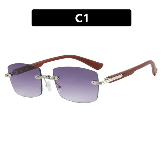 Square Frameless Trimming Sunglasses Men's UV Protection As Shown In The Figure - Shop at LoveMi