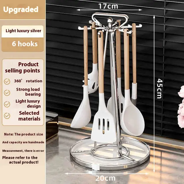 Kitchen Rotating Truner Frame Table Top Household Storage Rack 3 Style - Shop at LoveMi
