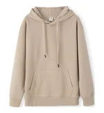 Loose Fashion Hooded Couple Coat - Milk Tea Color-L