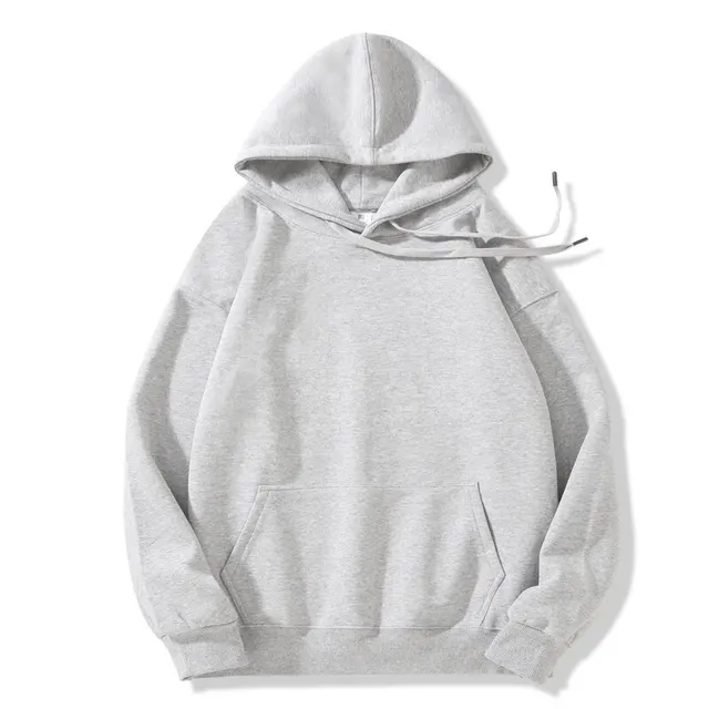 Loose Fashion Hooded Couple Coat Snow Gray - Shop at LoveMi