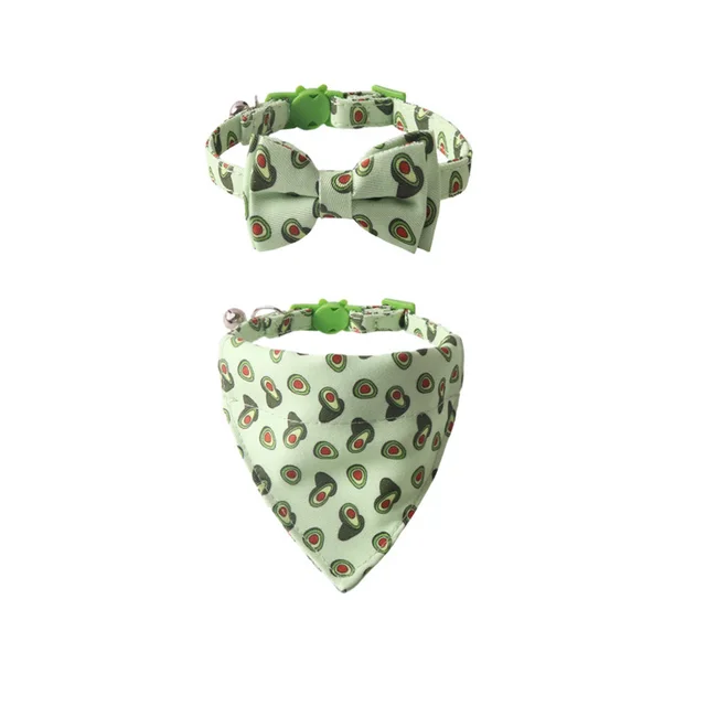 Pet Collar Colorful Fruit Series With Bell Avocado Suit - Shop at LoveMi