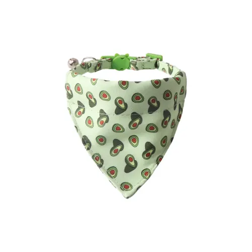 Pet Collar Colorful Fruit Series With Bell Avocado Triangular Binder - Shop at LoveMi