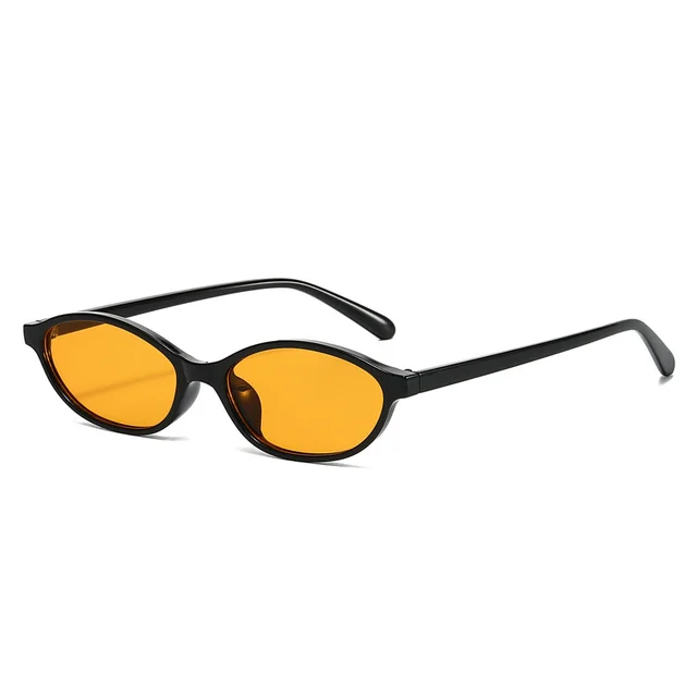 European And American Vintage Sunshade Sunglasses Black Frame Orange - Shop at LoveMi