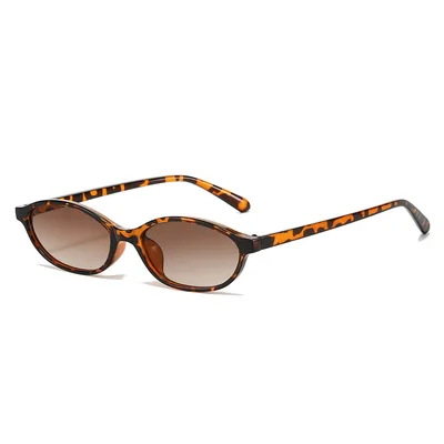 European And American Vintage Sunshade Sunglasses Leopard Print Box Tea - Shop at LoveMi