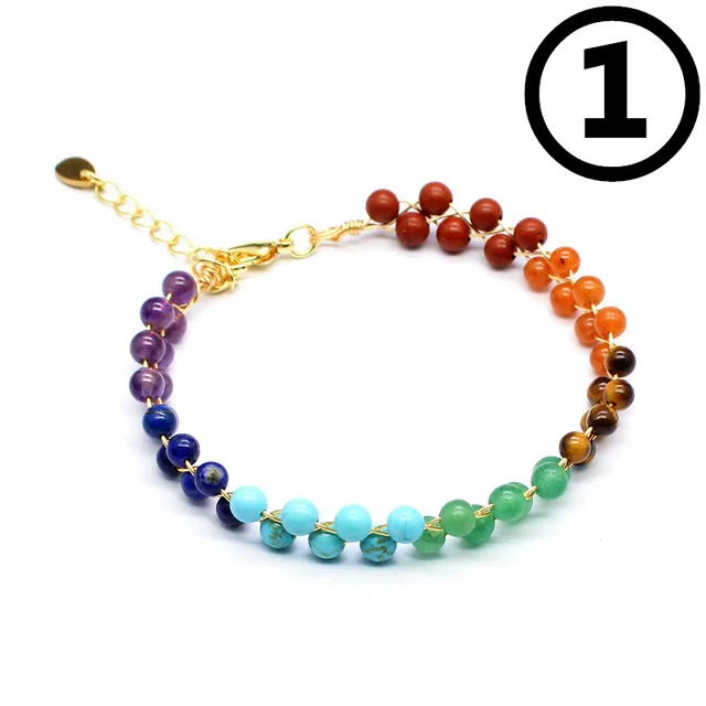 Women's Natural Stone Hand Weaving Bracelet 1 Style - Shop at LoveMi
