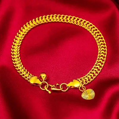Brass Gold plated Women's Bracelet Fashion Vietnam 6Mm Bracelet For Women - Shop at LoveMi