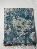 Silver Silk Blue Flower 2