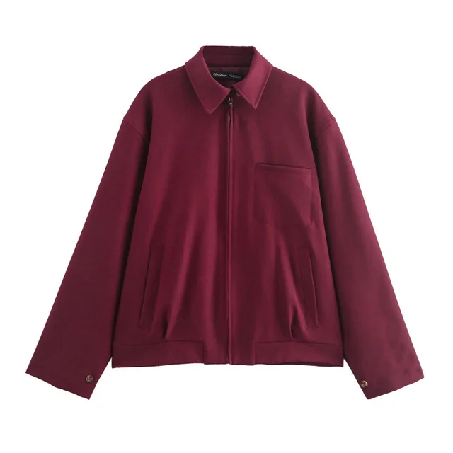 European And American Fashion Zipper Pocket Jacket Jacket Short Skirt Top - Shop at LoveMi