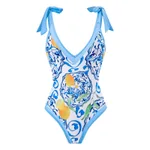 Blue Orange Swimsuit