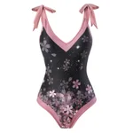Pink Floral Swimsuit