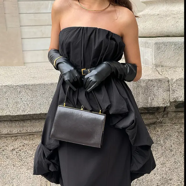 Sexy Off the shoulder Tube Top Irregular Hem Top Black - Shop at LoveMi