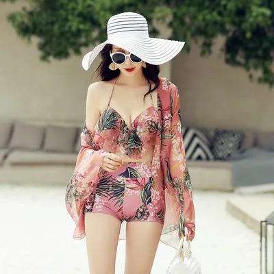 Fashion Sweet Couple Water Park Swimsuit Pink - Shop at LoveMi