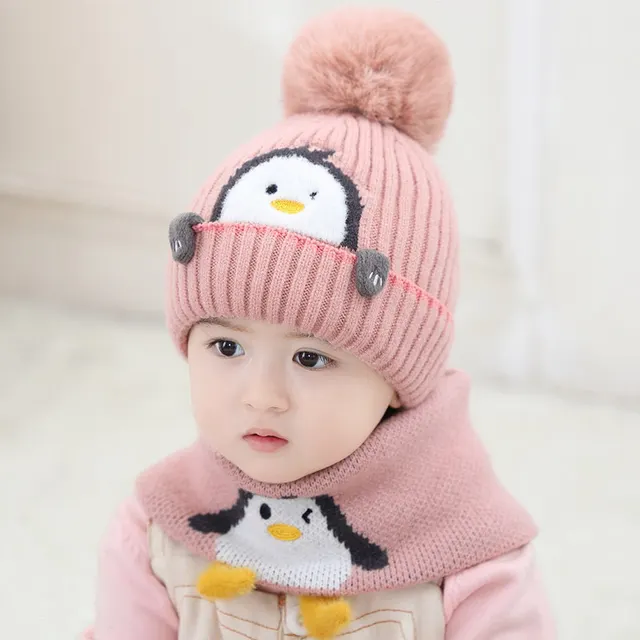 Children Hat Children Fleece lined Thickening Woolen Cap Pink Sets - Shop at LoveMi