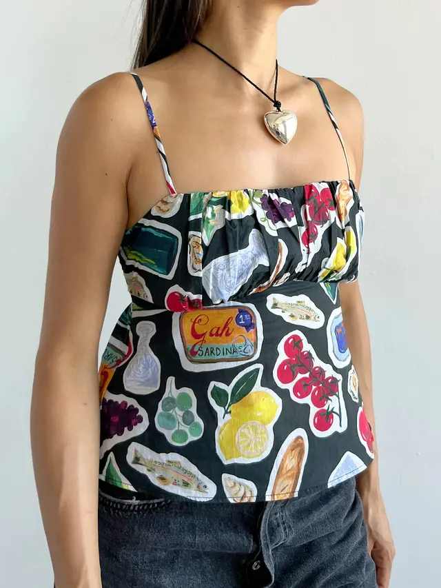 Contrast Color Sexy Backless Slim Fit Vest Black - Shop at LoveMi