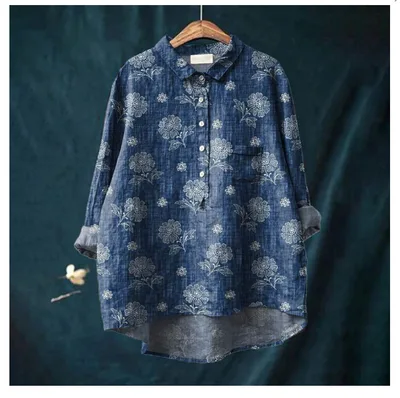 Casual Long Sleeve Shirt Animal Print Hawaiian Long Sleeve Blouse Acs5 3Xl - Shop at LoveMi