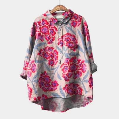 Casual Long Sleeve Shirt Animal Print Hawaiian Long Sleeve Shirt A54 M - Shop at LoveMi