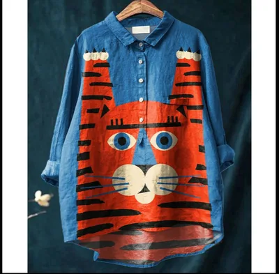 European And American Long Sleeve Shirt 5 Button Cardigan Hawaiian Style Shirt Bj155123468878 Xxl - Shop at LoveMi