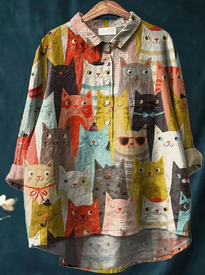 European And American Long Sleeve Shirt 5 Button Cardigan Hawaiian Style Shirt Jm333 M - Shop at LoveMi