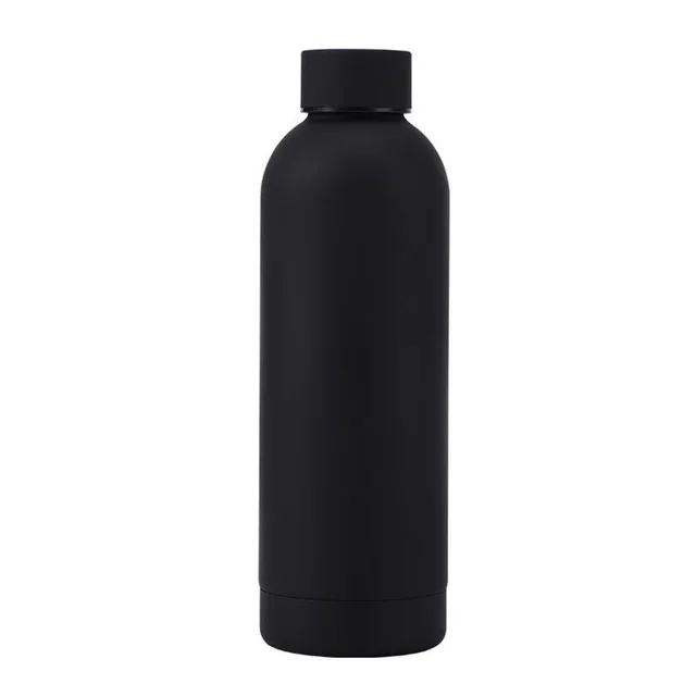 Stainless Steel Vacuum Cup Outdoor Portable Large Capacity Sports Water Bottle Black - Shop at LoveMi