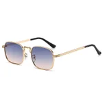 Blue Pink Pieces Of Gold Frame