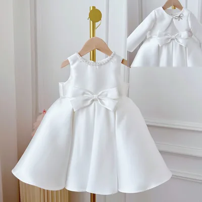 Korean Style Women's Baby Dress White Classic Style Two piece Set White - Shop at LoveMi