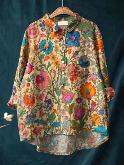 Casual Long Sleeve Shirt Animal Print Ncxcs14 4Xl - Shop at LoveMi