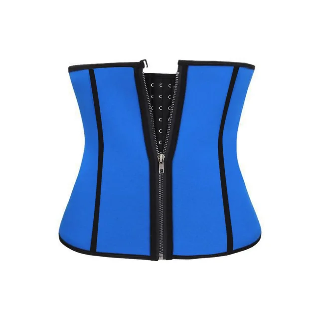 Breasted Zipper Body Shaping Belt Court Blue - Shop at LoveMi
