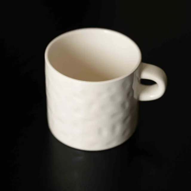 Semi village Nordic Original Retro Alphabet Ceramic Mug White - Shop at LoveMi
