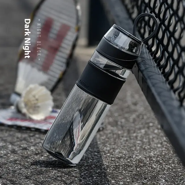 Large Capacity Outdoor Plastic Sports Water Cup Dark Night Black - Shop at LoveMi