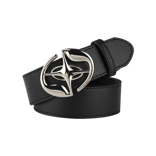 Black Belt Female Ornament Jeans Belt Black - Shop at LoveMi