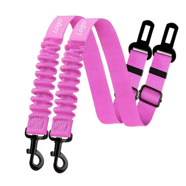 Pet Seat Belt Car Dog Explosion proof Hand Holding Rope Pink 1Pcs - Shop at LoveMi