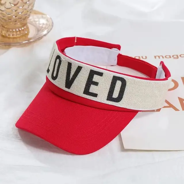 Sunlight Blocker For Summer Letter Without Top LOVED Korean Red - Shop at LoveMi