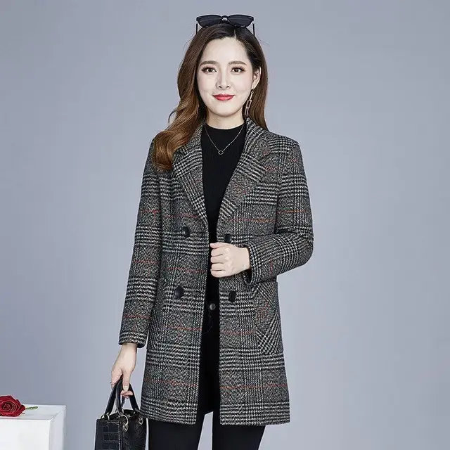 Women's Elegant Mid length Coat Grey - Shop at LoveMi
