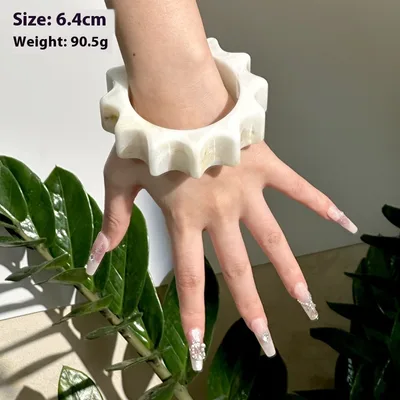 Blooming Irregular Geometric Bracelet Exaggerated - Shop at LoveMi