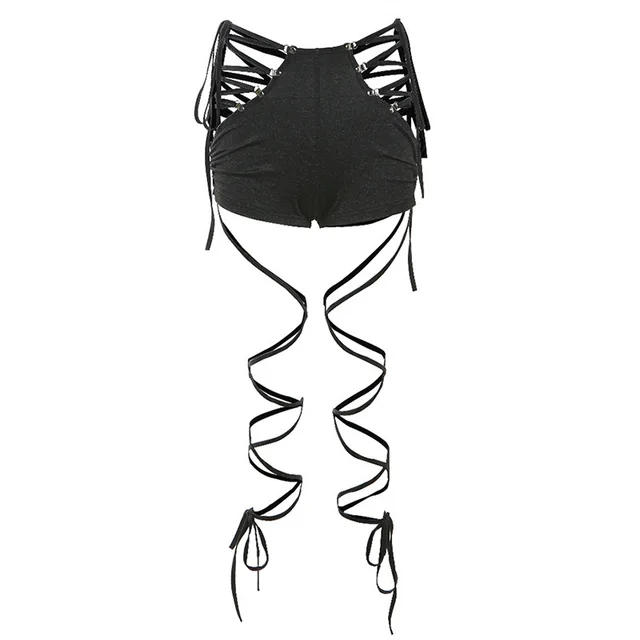 Women's Hooded Strap Backless Slim Fit Solid Color Versatile Top Shorts - Shop at LoveMi