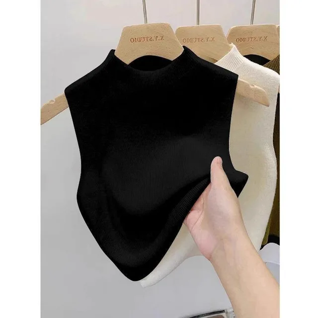 Knitted Strappy Sleeveless Tank Top Women Black - Shop at LoveMi