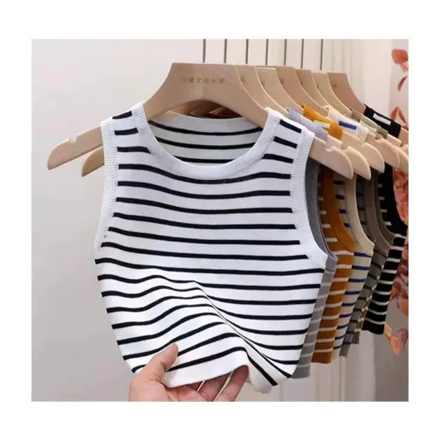 Striped Camisole Women's Summer Outerwear White - Shop at LoveMi