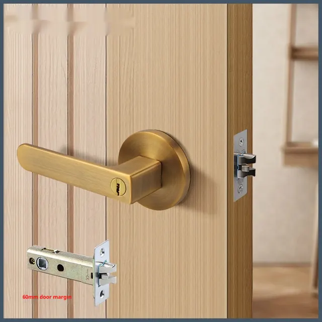Hotel Toilet With Red And Green Indicator Lock Doorknob Protector Bathroom Door Handle Huanggu Copper With Key Et - Shop at LoveMi