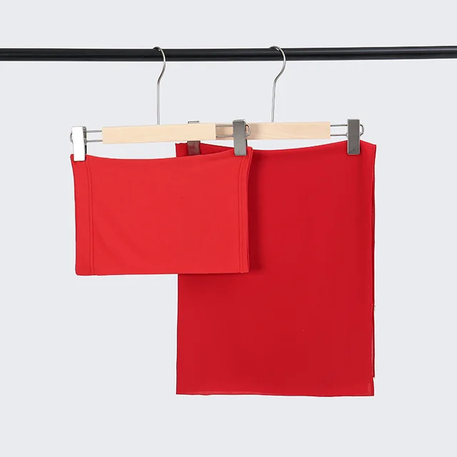 Smoke Pipe Cap One New Pearl Chiffon Scarf 5 Bright Red - Shop at LoveMi