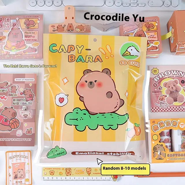 Cute Stationery Notebook Suit Blind Bag Cartoon Student Gift Crocodile And Dolphin - Shop at LoveMi