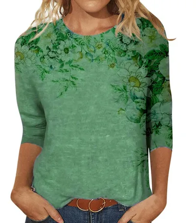 3d Digital Printing European And American Round Neck Pullover T shirt Txcj2008 Xxl - Shop at LoveMi