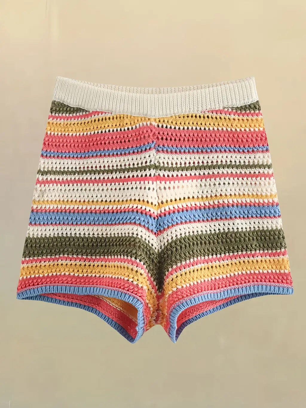 Vigorous Cute Knitting Suit Female - Shorts - View 1