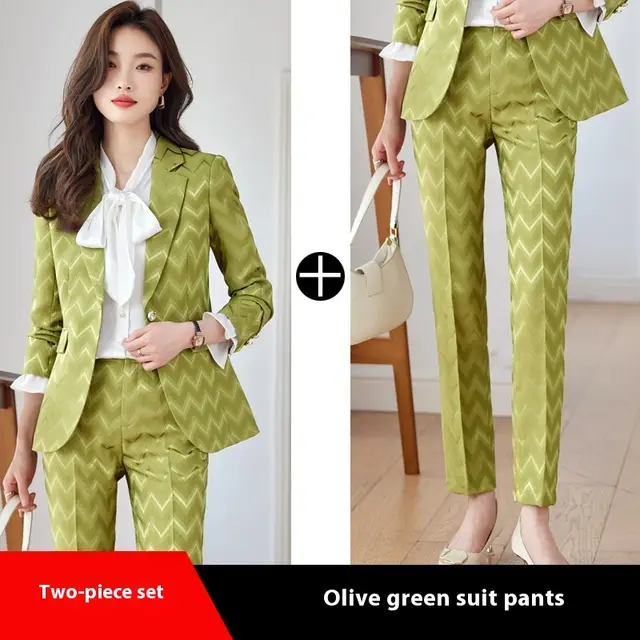 Temperament Lady President Overalls Women's Suit Olive - Shop at LoveMi